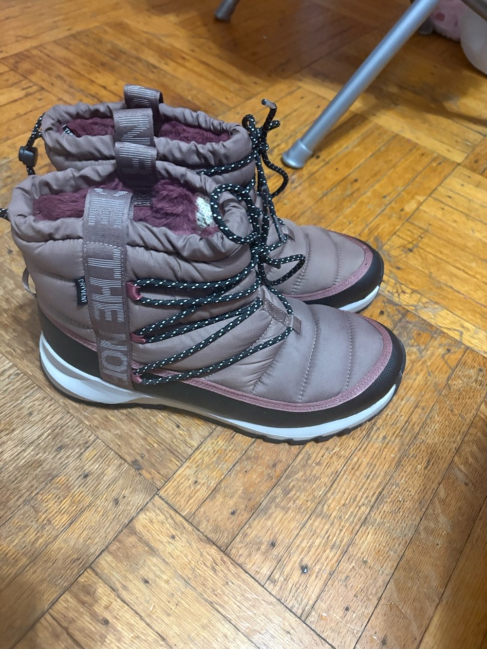 The North Face ThermoBall Lace Up Waterproof  boot wore only once.